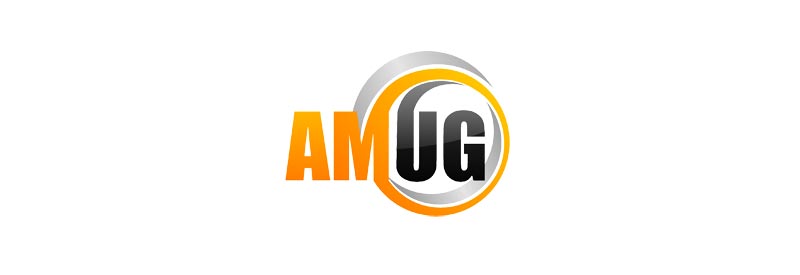 AMUG's orange and grey logo